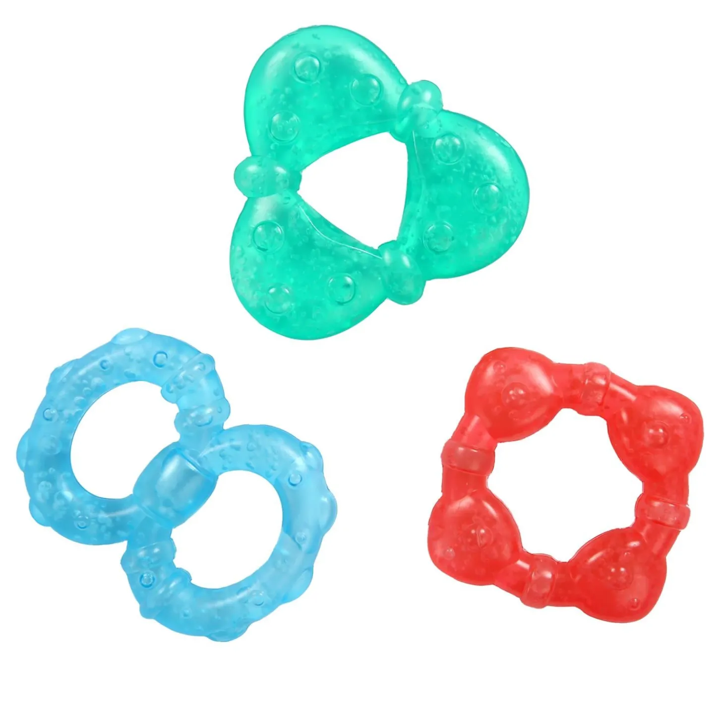 Bright Starts Pack de 3 Anneau de dentition Stay Cool Blanc