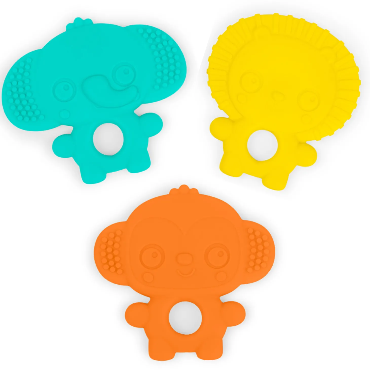 Bright Starts Set de 3 jouets de dentition Multicolore