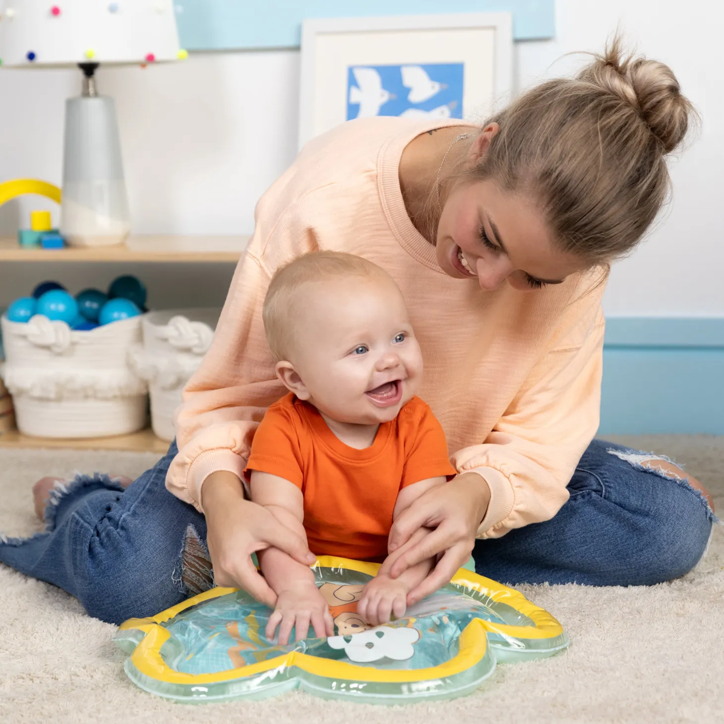 Bright Starts Tapis d'eau Winnie L'Ourson Jaune