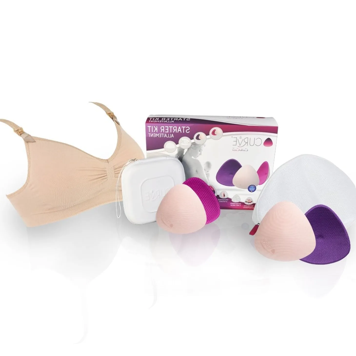 Cache cœur Starter kit allaitement Nude S