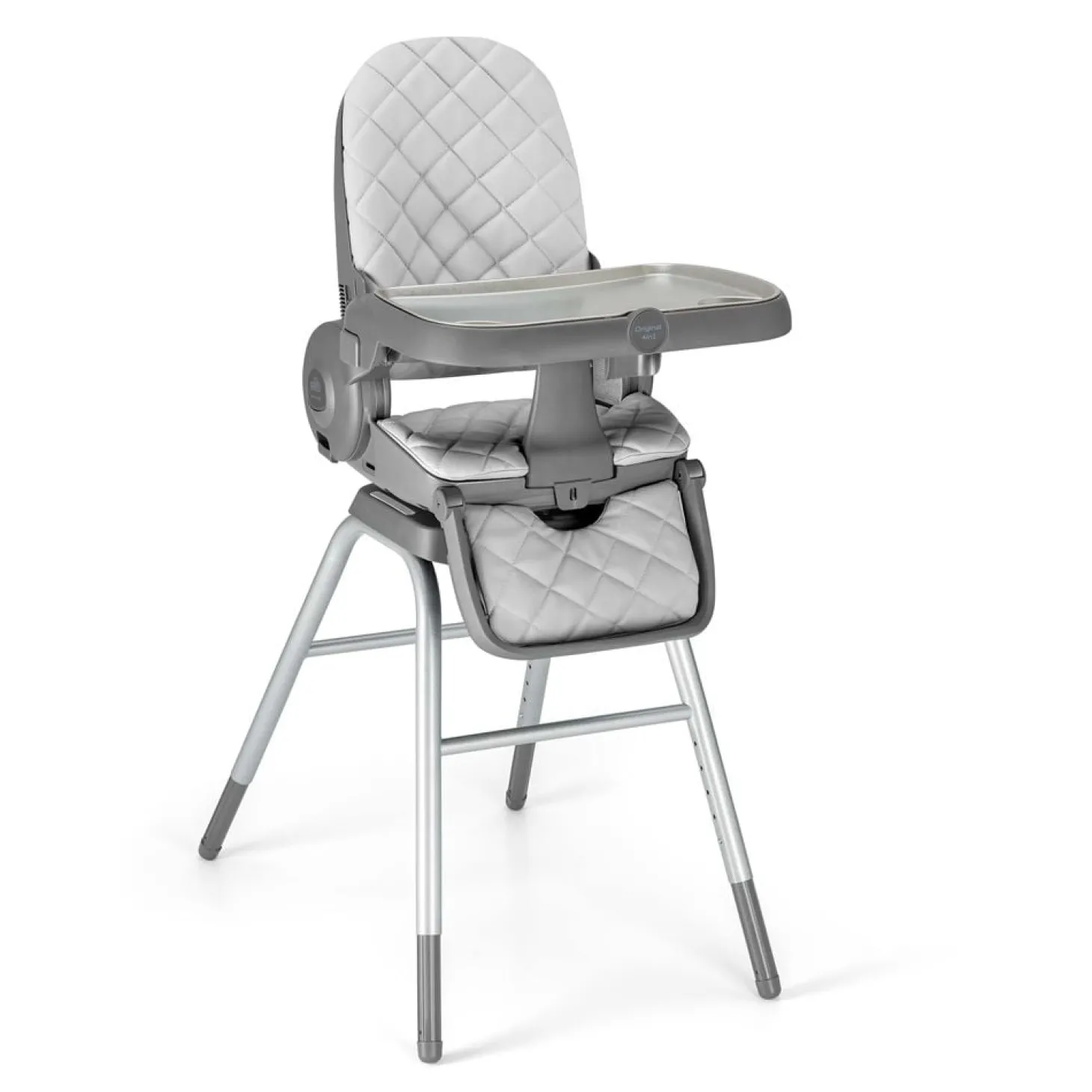 CAM Chaise haute Original 4 en 1 Argent