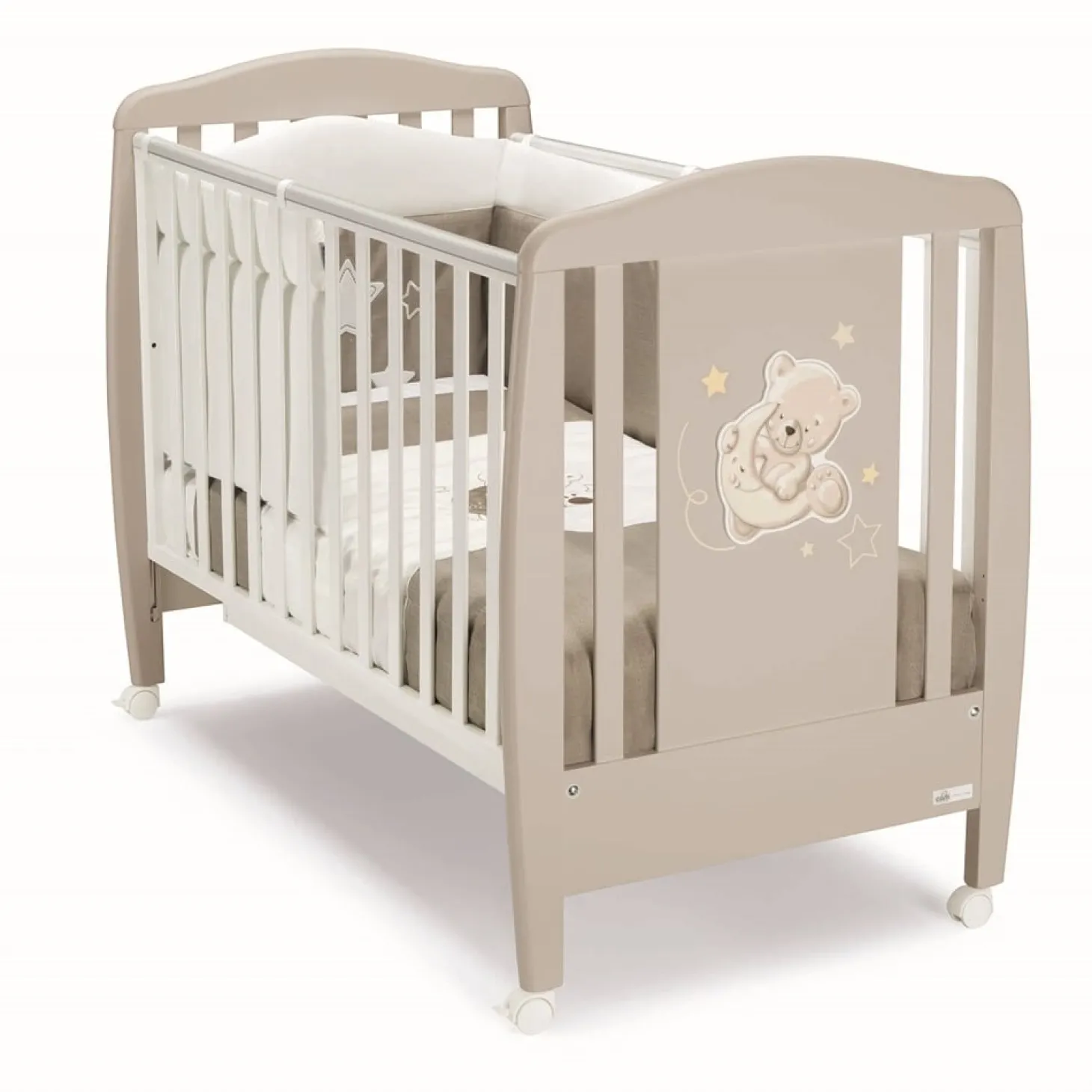 CAM Lit bébé ourson lune beige