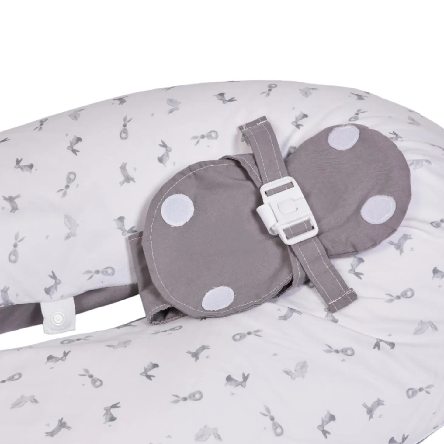 Candide Coussin de maternité multirelax Polyester Coton Imprime Lapins