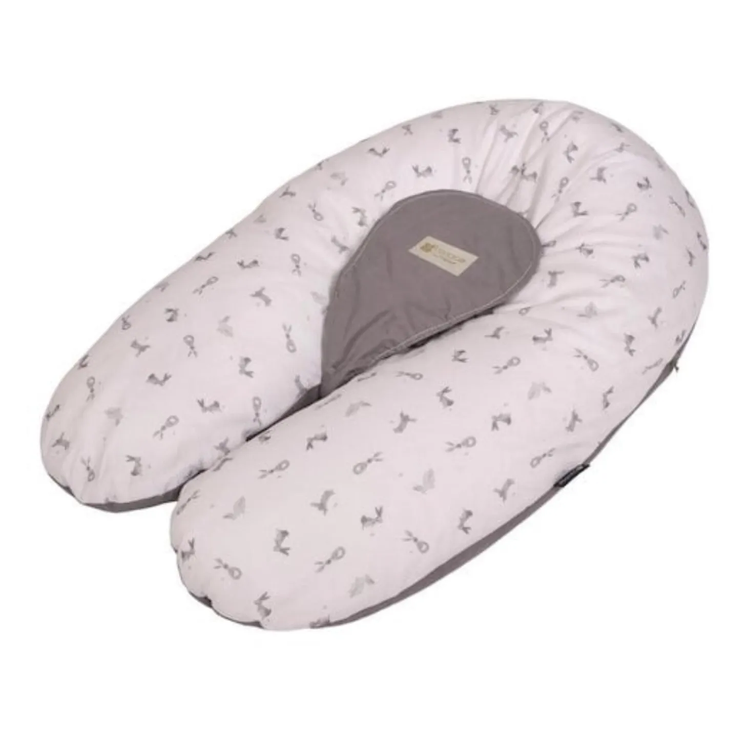 Candide Coussin de maternité multirelax Polyester Coton Imprime Lapins
