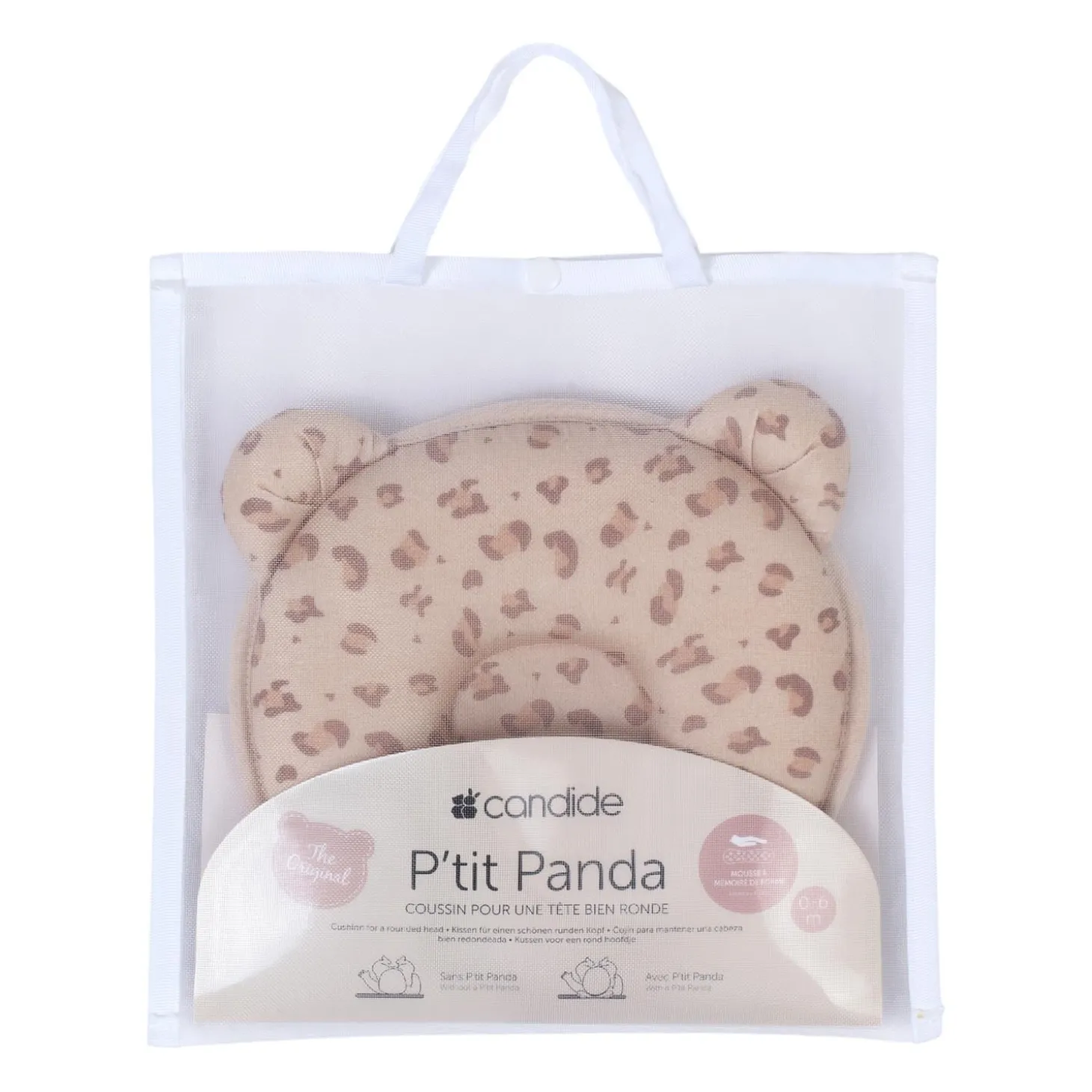Candide Coussin P'Tit Panda Leopard Leopard