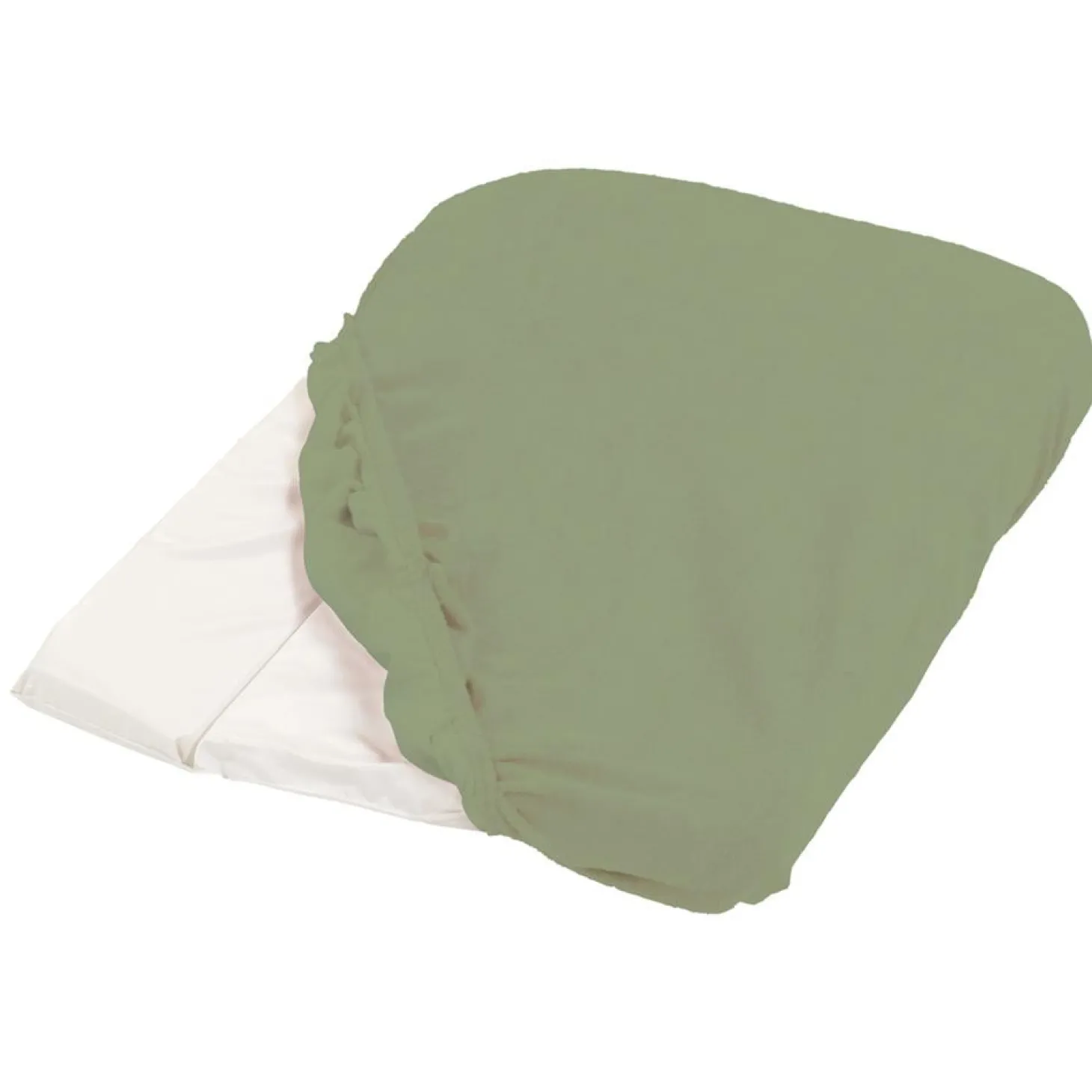 Candide Housse de matelas à langer éponge Kaki 50x75 cm