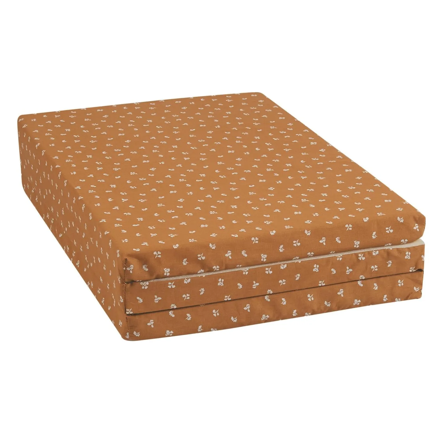 Candide Matelas de voyage pliant 3 parties Camel 60x120 cm
