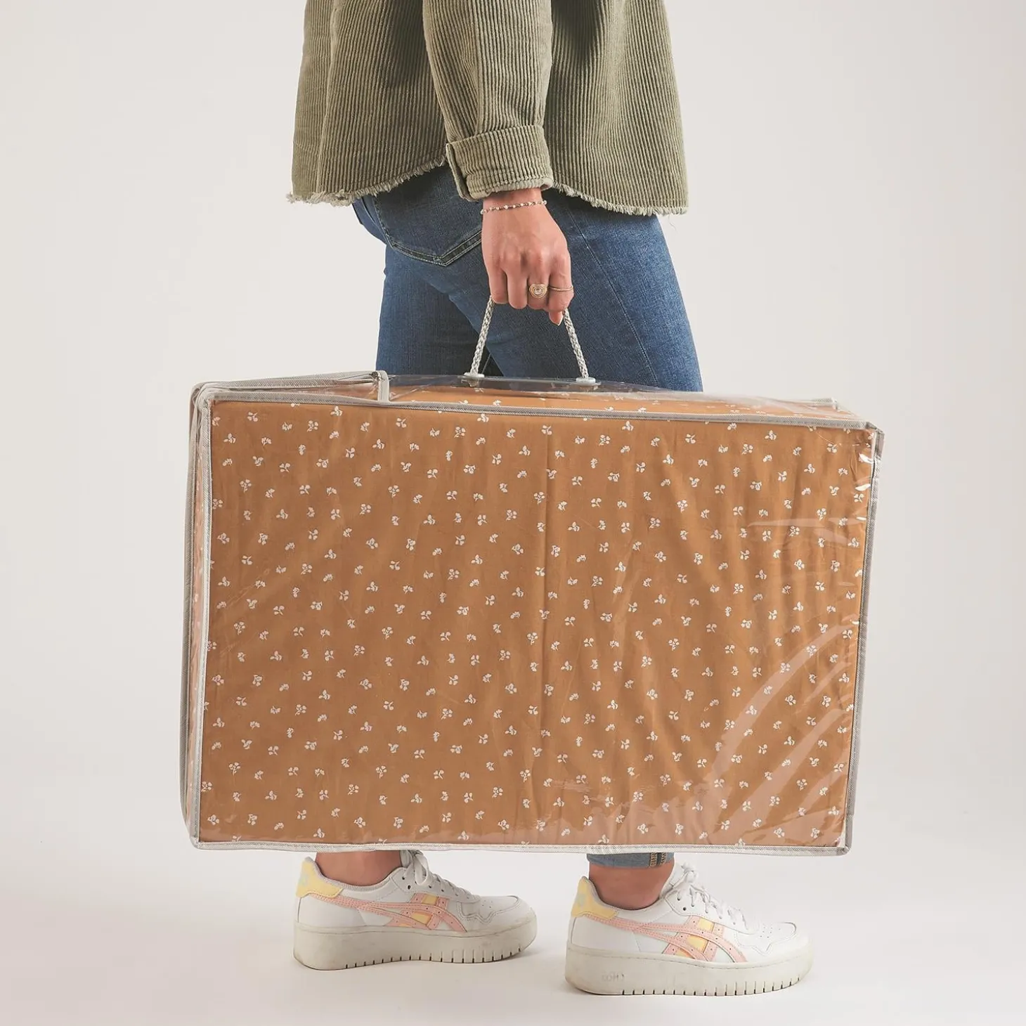 Candide Matelas de voyage pliant 3 parties Camel 60x120 cm