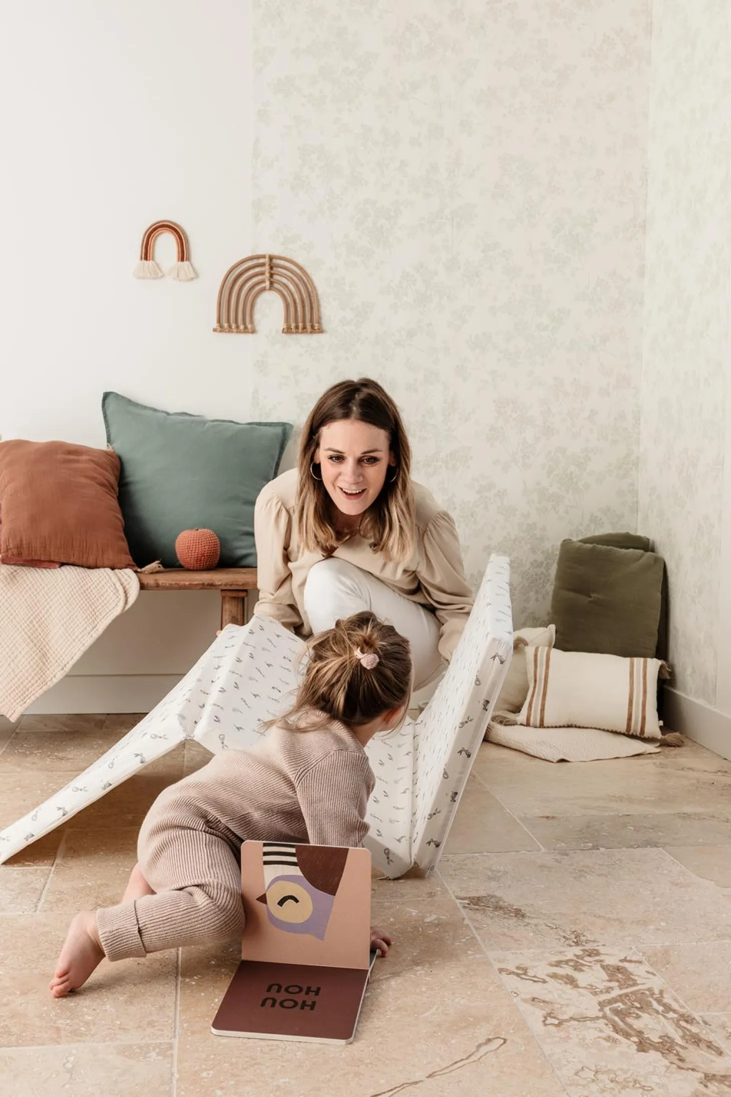 Candide Matelas de voyage Pliant 3 Parties Lapins Imprime Lapins