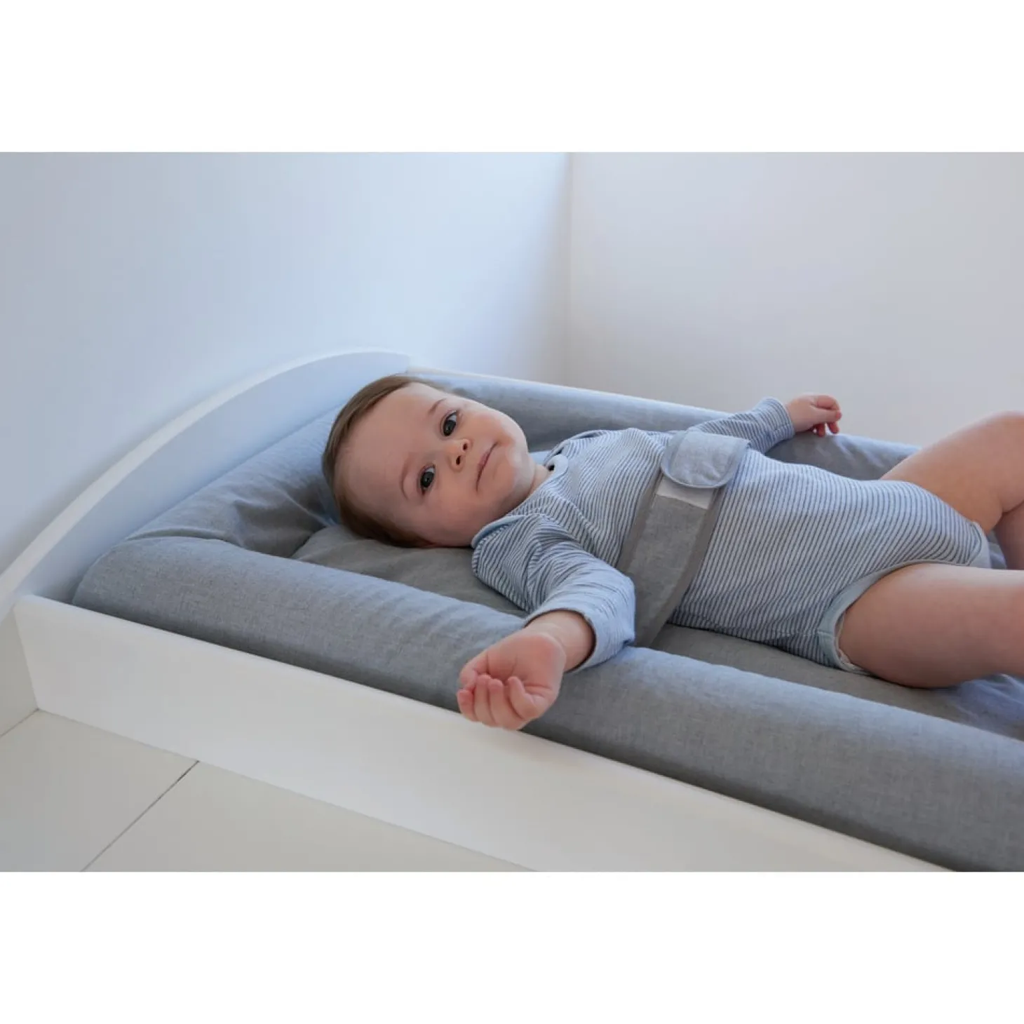Candide Matelas à langer Mat'Confort chiné Gris Chiné