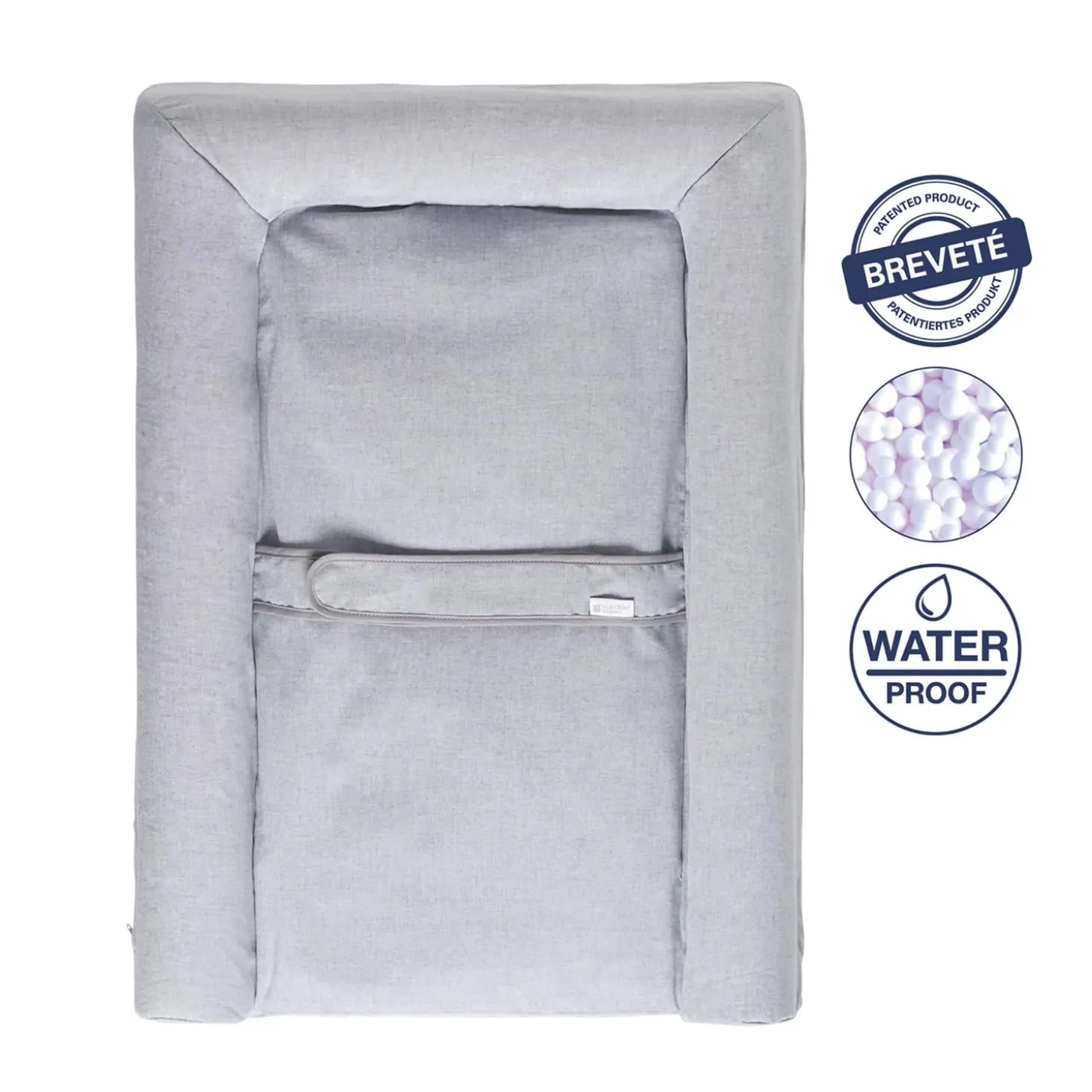 Candide Matelas à langer Mat'Confort chiné Gris Chiné