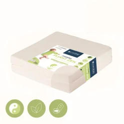 Candide                    Matelas Pliant 2 parties Zen déhoussable    Blanc            60x120 cm