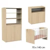 Chambre bébé complète Alice : Lit bébé 70x140 cm évolutif suave, Commode 2 Portes Bois 1 Niche,  Armoire Dressing 2 Petites Portes Bois                            de Sauthon