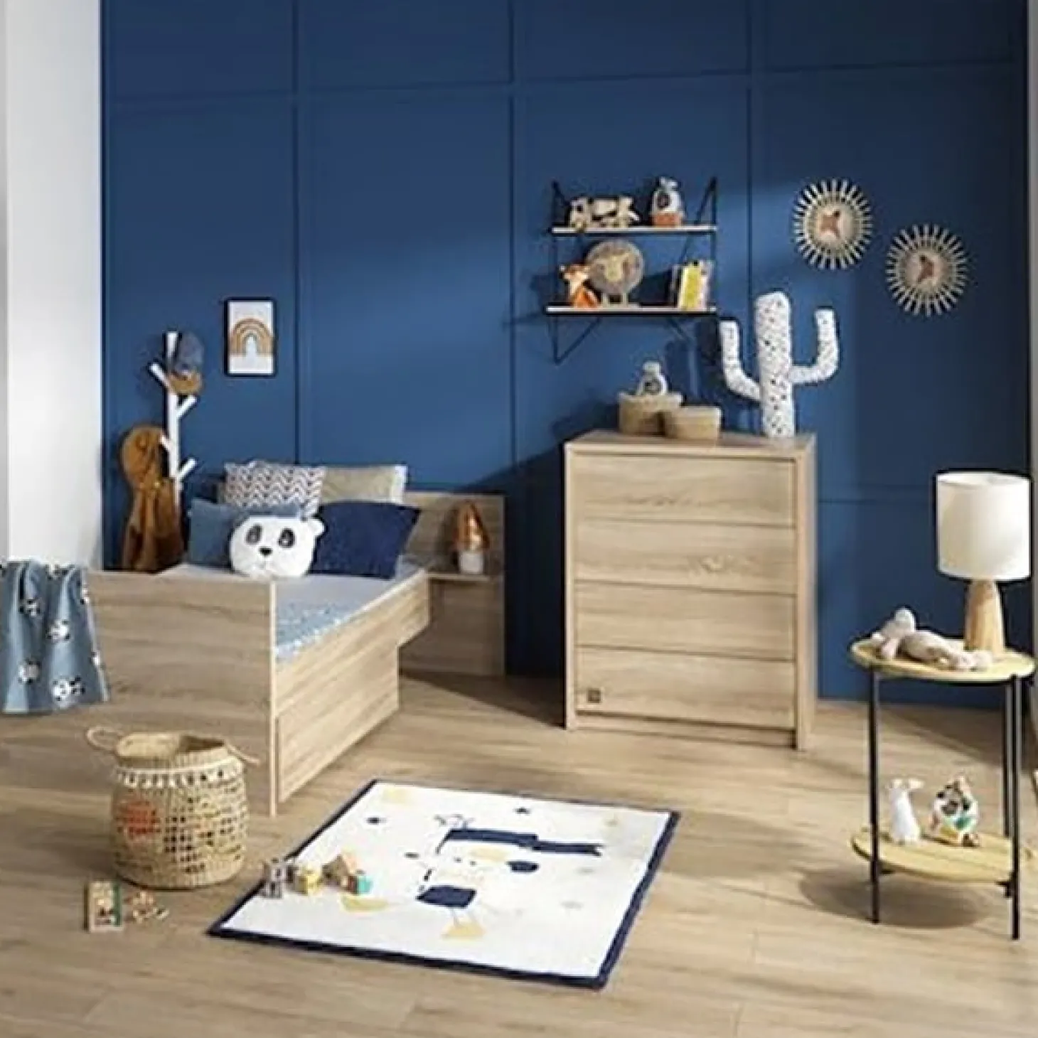 Chambre bébé complète Antonin : lit combiné évolutif 60x120, armoire de Sauthon