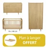 Chambre bébé complète My Love grande commode plan offert                            de Sauthon