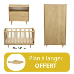 Chambre bébé complète My Love petite commode plan offert de Sauthon