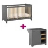 Chambre bébé duo Leaf : lit 70x140, commode                            de Vox