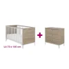 Chambre bébé duo Marcel : lit 70x140, commode                            de Galipette                                                                                                                3 avis