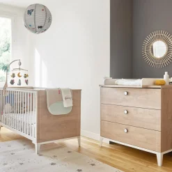 Chambre bébé duo Marcel : lit 70x140, commode                            de Galipette                                                                                                                3 avis