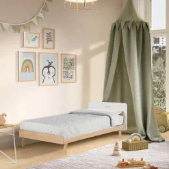 Chambre bébé duo Trevi : lit 70x140, commode à langer avec baignoire de Micuna