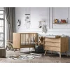 Chambre duo Vintage bois blanc lit 60x120 + plan offert                            de Vox