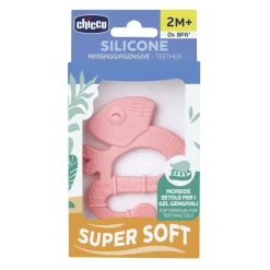 Chicco Anneau de dentition Soft&Clean Iguane Rose 2 mois+