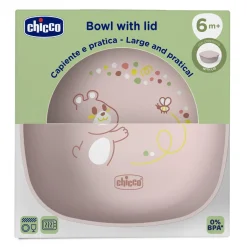 Chicco                    Bol Avec Couvercle    Rose