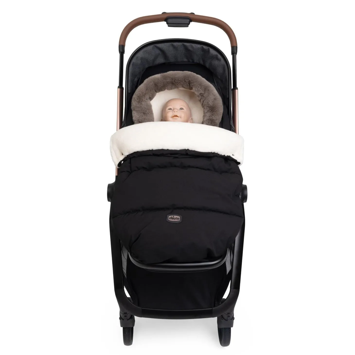 Chicco Chancelière à doublure polaire pour poussette Black