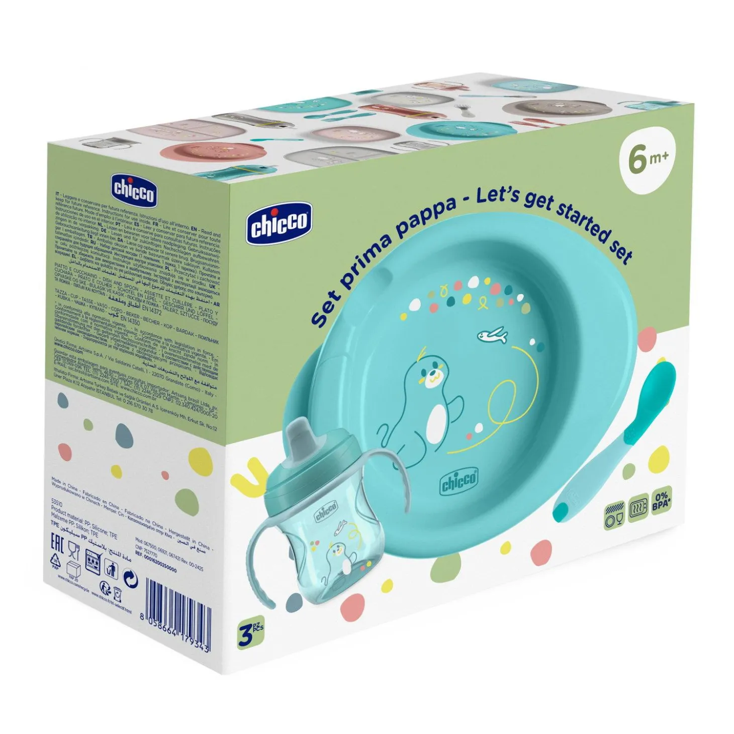 Chicco Coffret Repas Bleu