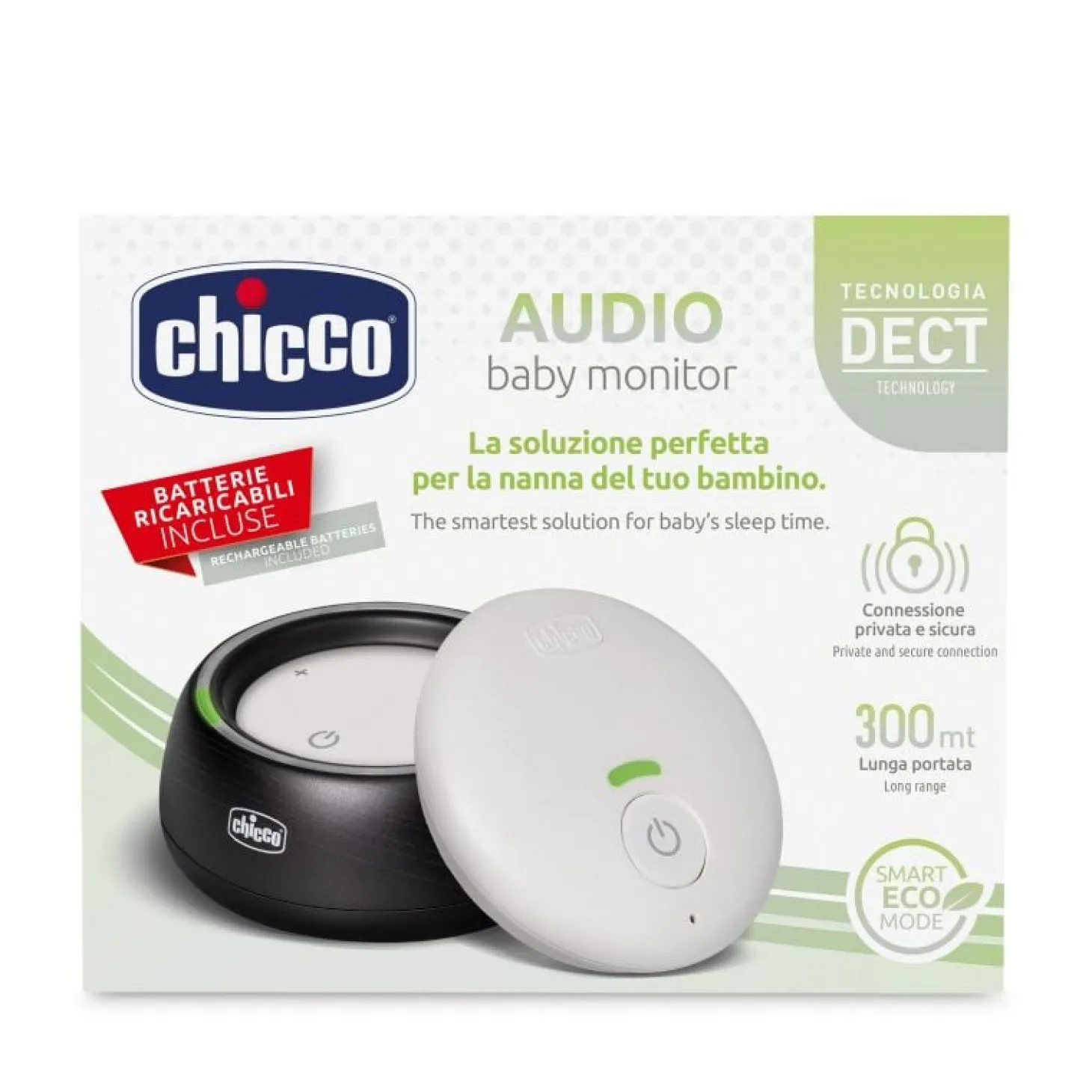 Chicco Écoute-bébé Audio DETC Blanc
