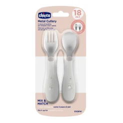Chicco                    Couverts En Métal    Gris