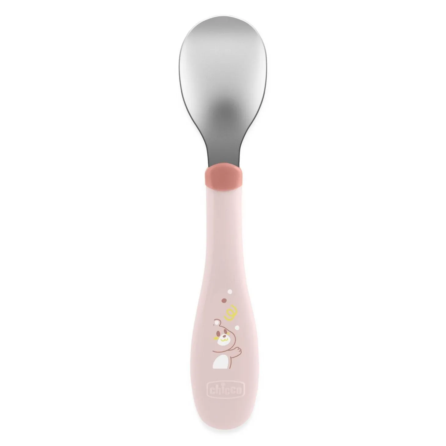 Chicco Couverts En Métal Rose