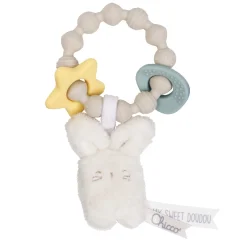 Chicco                    Hochet Anneau souple Lapin    Gris