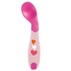 Chicco                    Ma première cuillère coudée    Rose            8 mois+