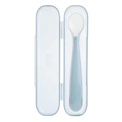 Chicco Mes Premières Cuillères Souples Bout Silicone Avec Etui Gris
