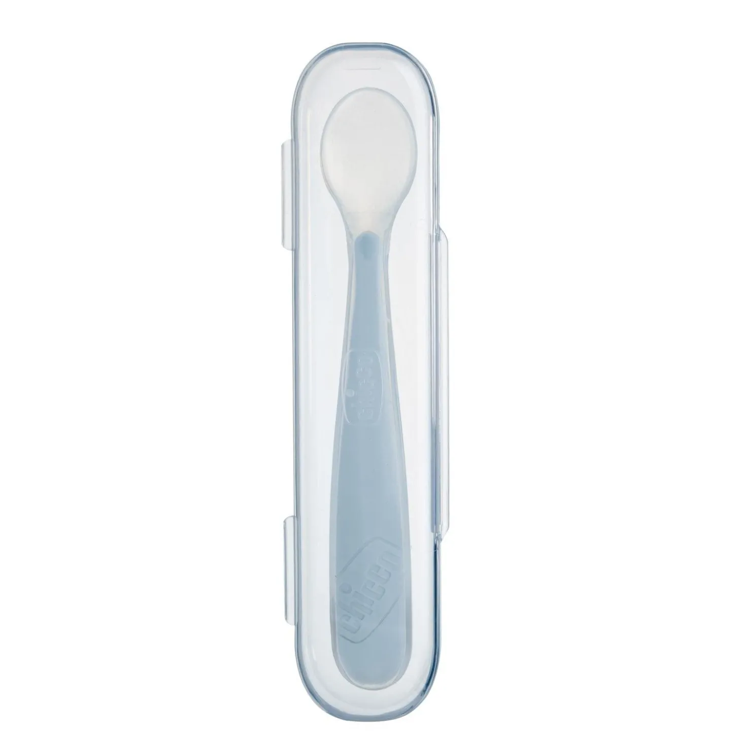 Chicco Mes Premières Cuillères Souples Bout Silicone Avec Etui Gris