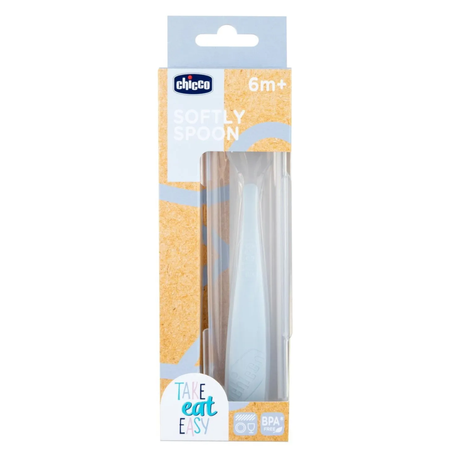 Chicco Mes Premières Cuillères Souples Bout Silicone Avec Etui Gris