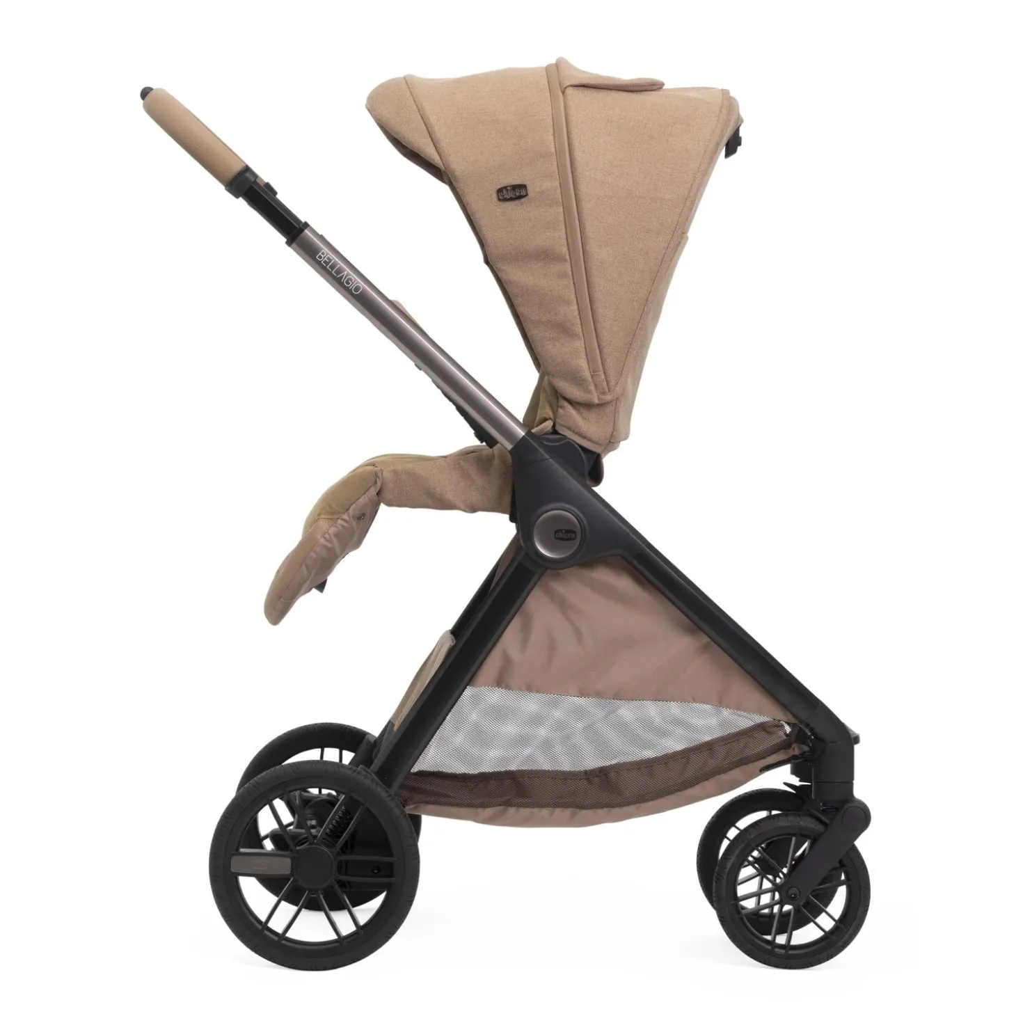Chicco Poussette Bellagio 2 avec adaptateurs Caramel