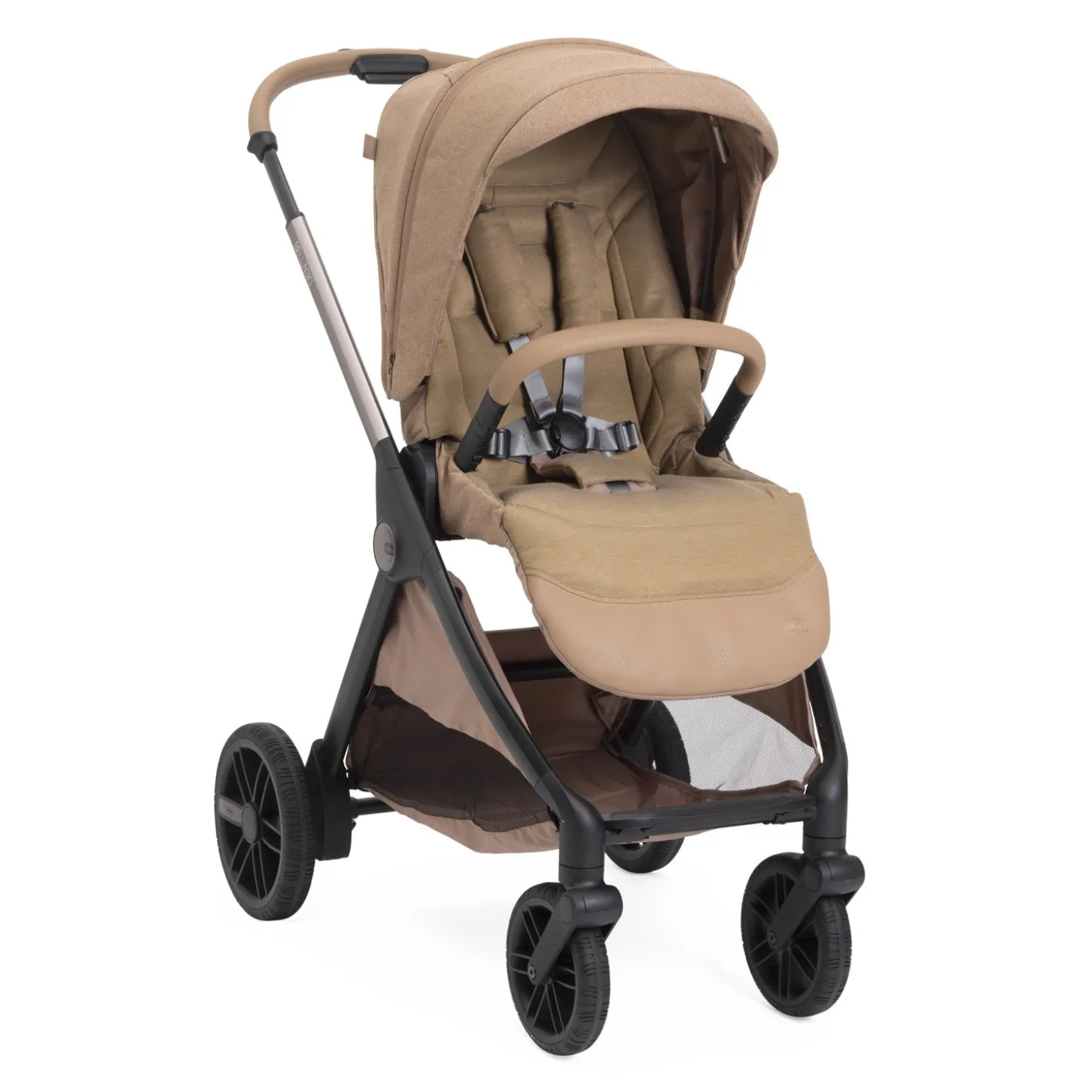 Chicco Poussette Bellagio 2 avec adaptateurs Caramel