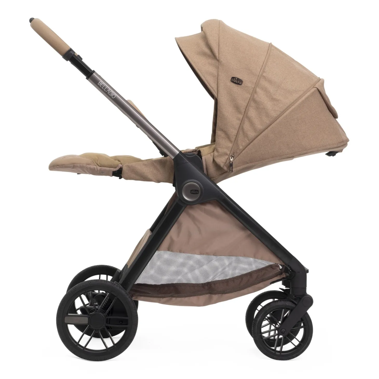 Chicco Poussette Bellagio 2 avec adaptateurs Caramel