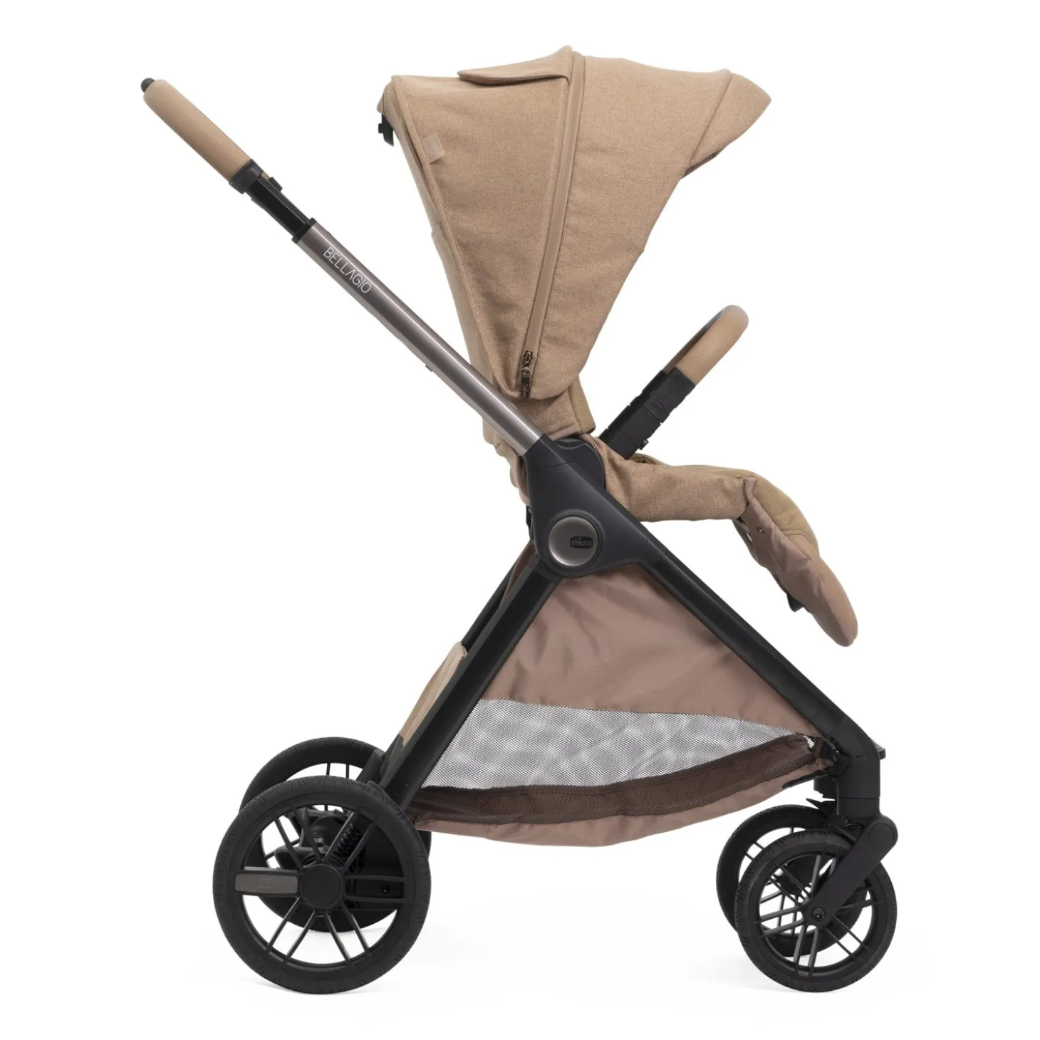Chicco Poussette Bellagio 2 avec adaptateurs Caramel
