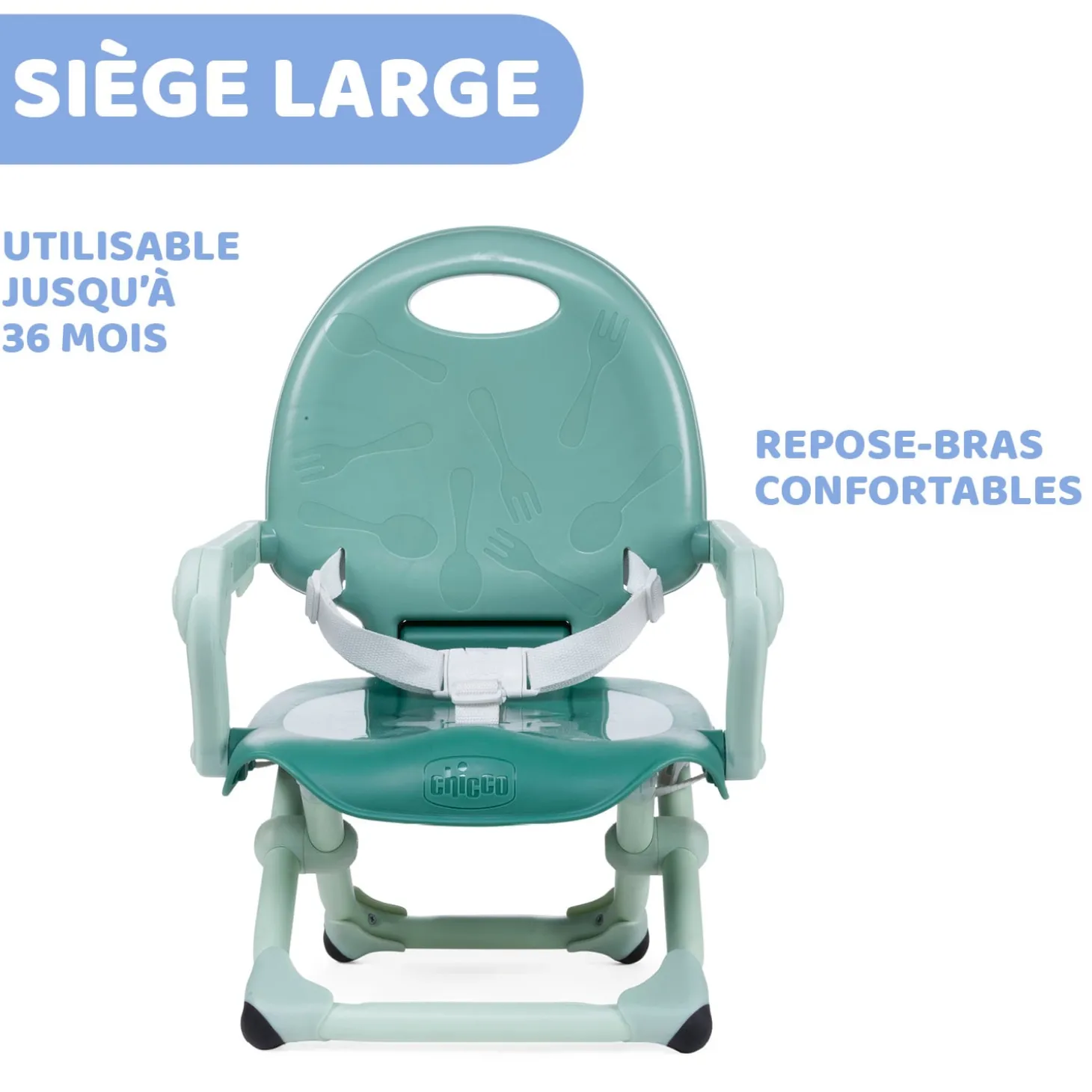 Chicco Rehausseur Pocket Snack Sage