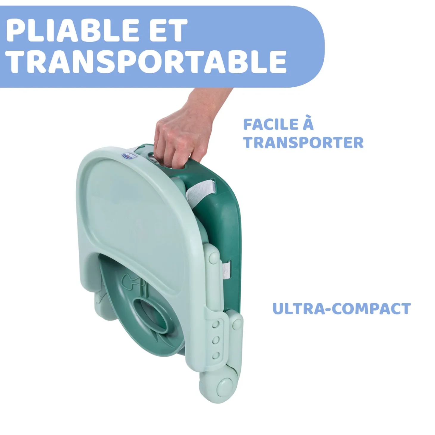 Chicco Rehausseur Pocket Snack Sage