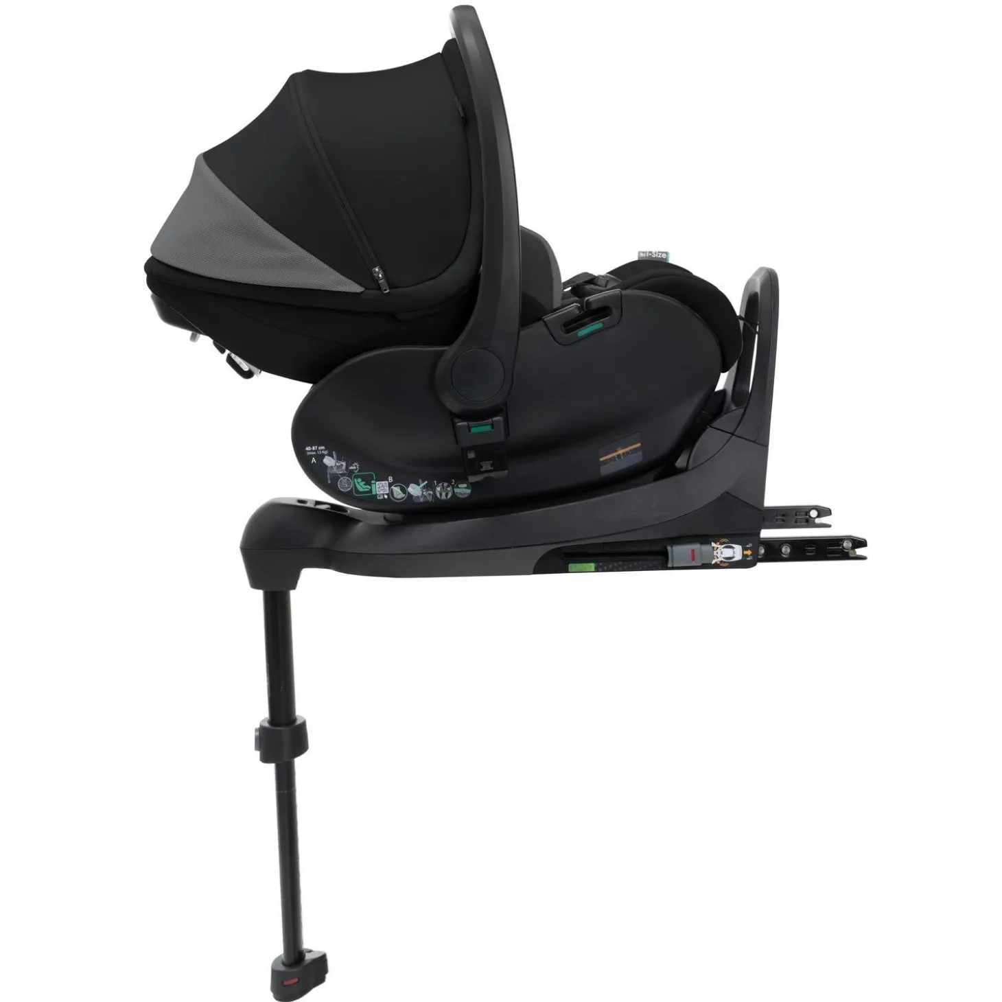 Chicco Siège-auto First Seat Recline i-Size Black Satin