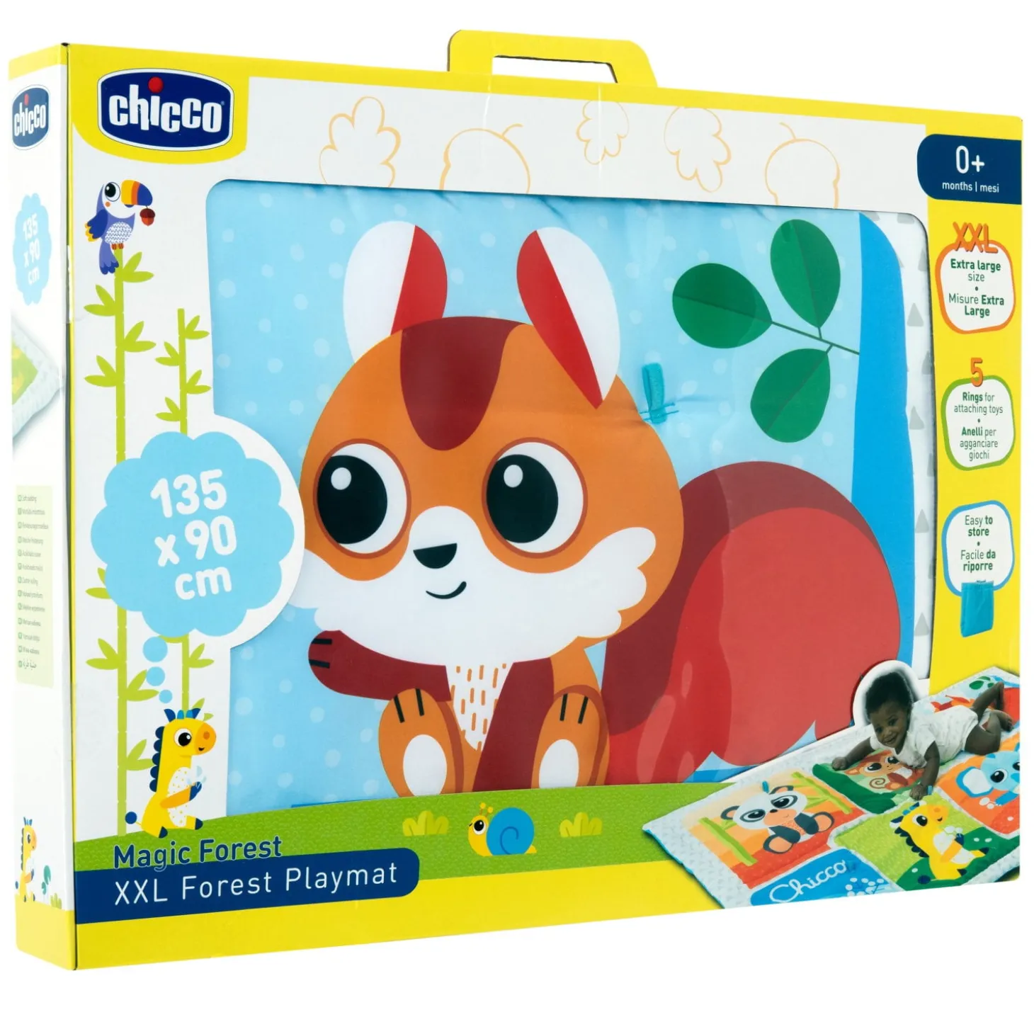 Chicco Tapis de la forêt XXL Multicolore
