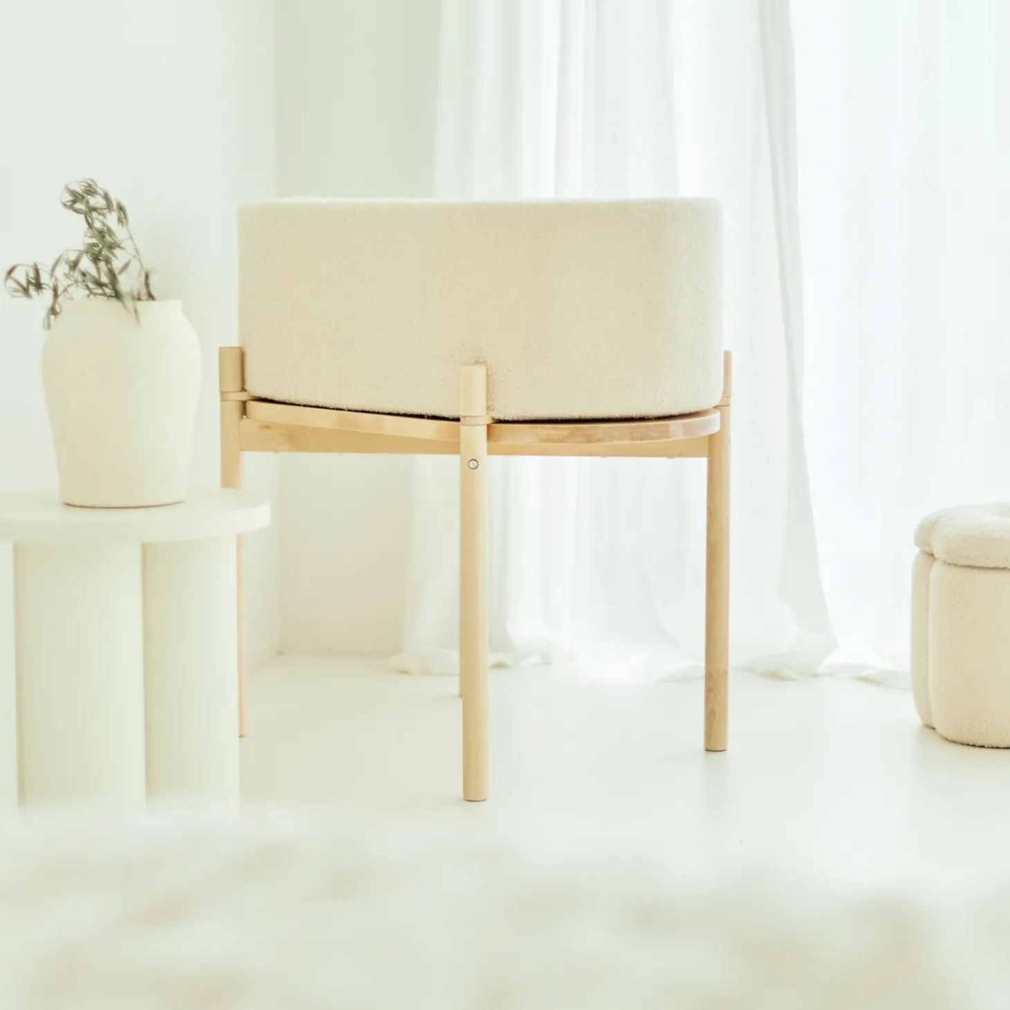 Childhome Berceau Teddy Cradle Ecru