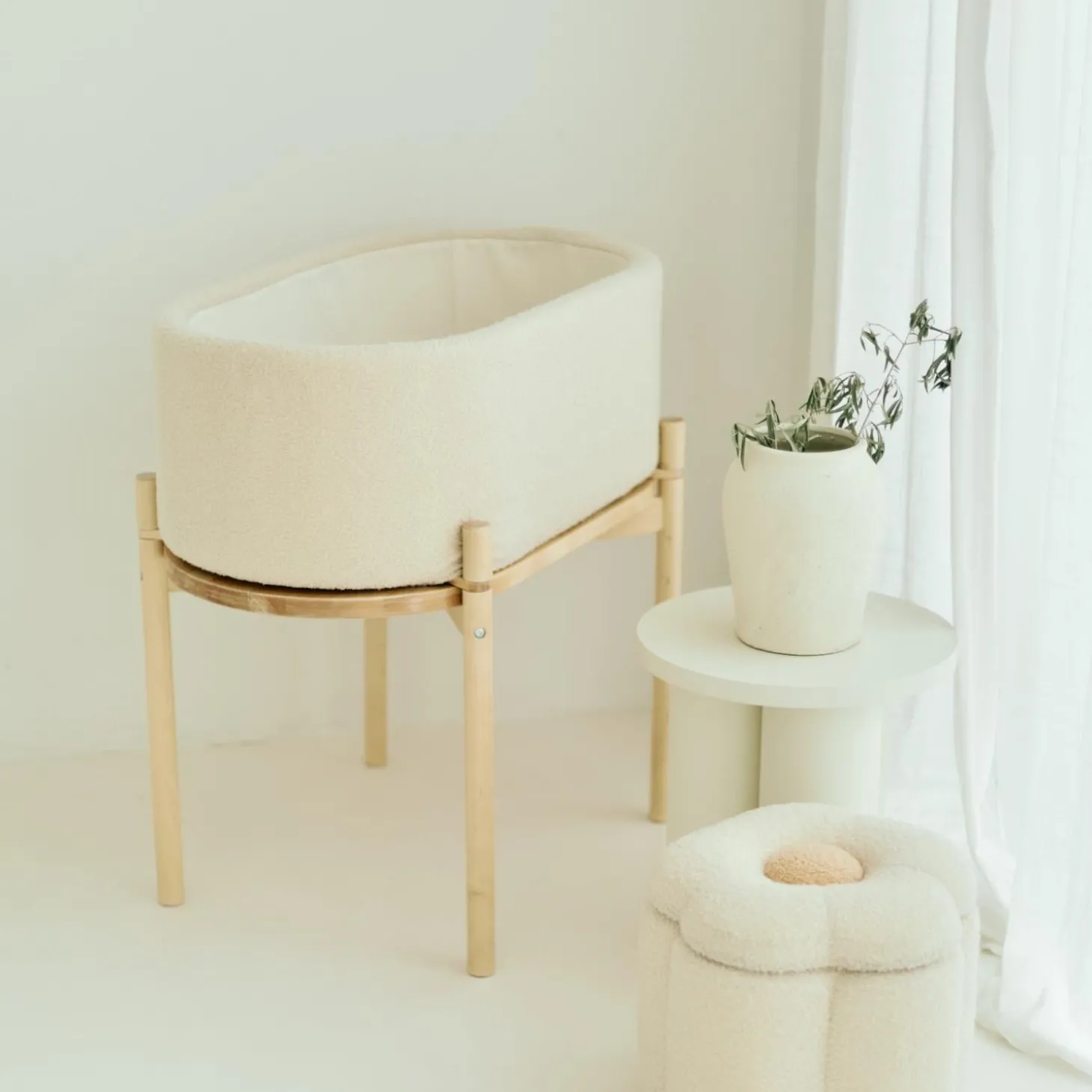 Childhome Berceau Teddy Cradle Ecru