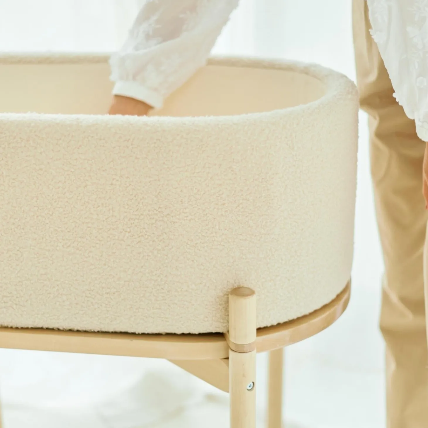 Childhome Berceau Teddy Cradle Ecru