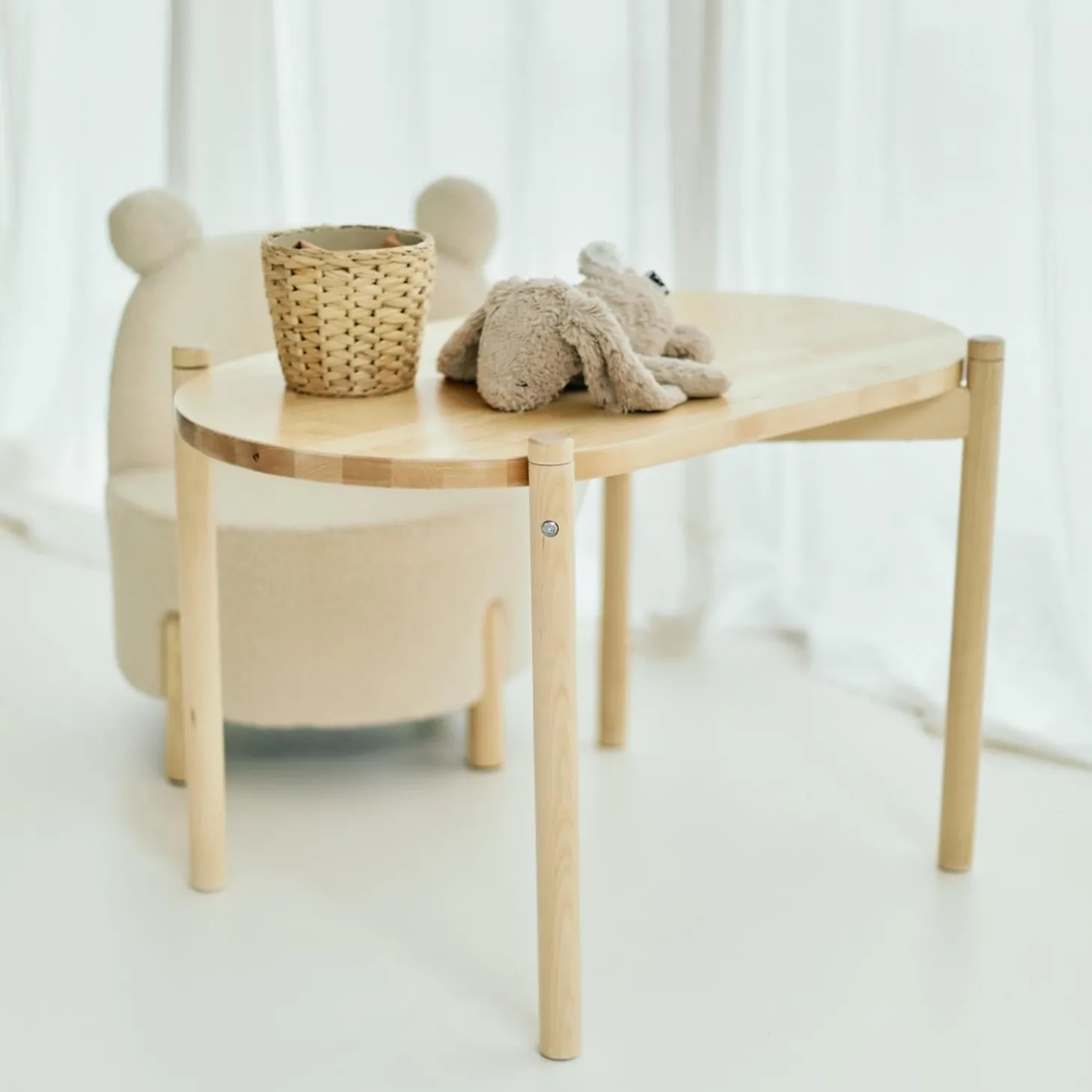 Childhome Chaise d'enfant Teddy Ecru