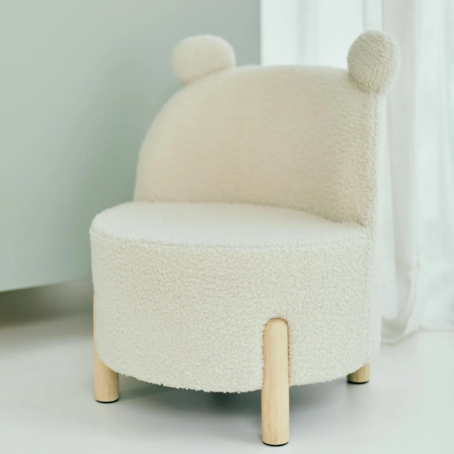 Childhome Chaise d'enfant Teddy Ecru